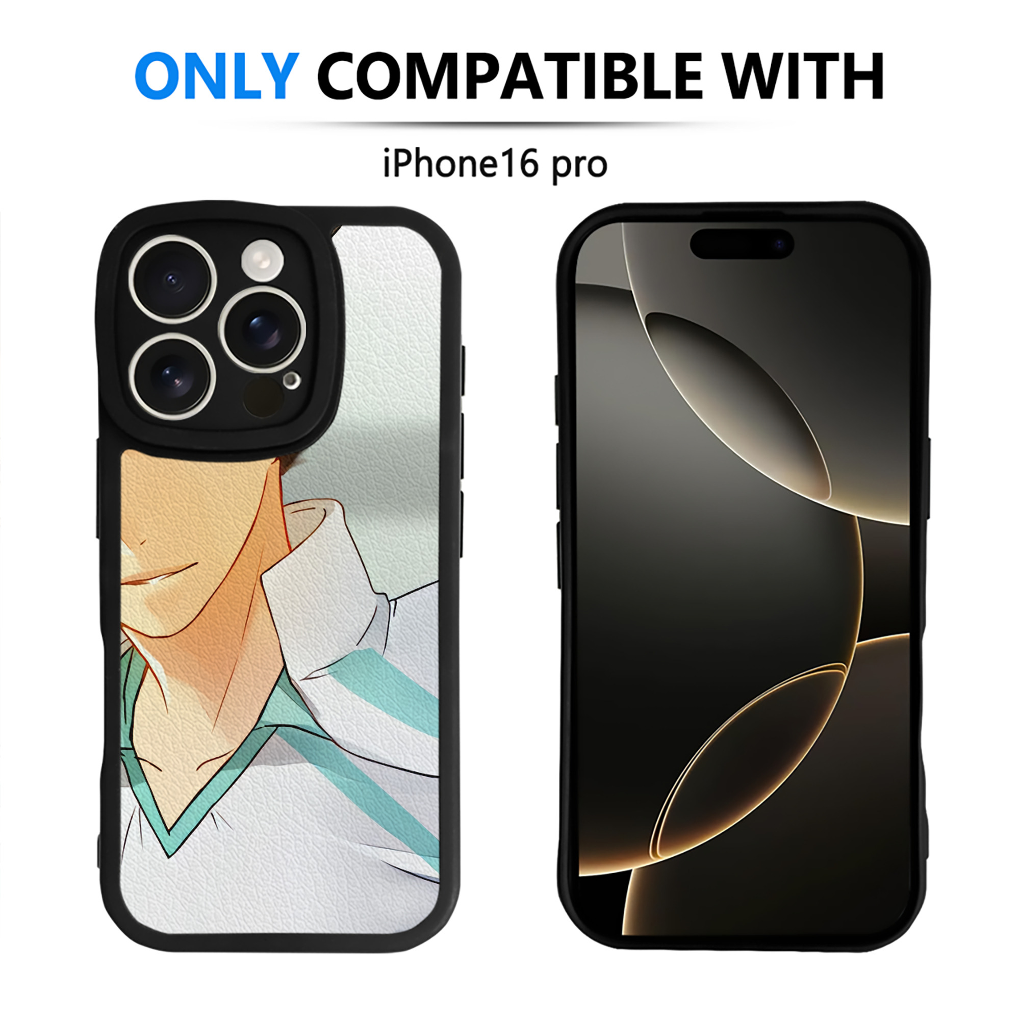 （画像用） ハイキュー!! Haikyu!! 【iPhone 16シリーズ対応】シリコンスマホケース（レザー調） 材質：シリコン